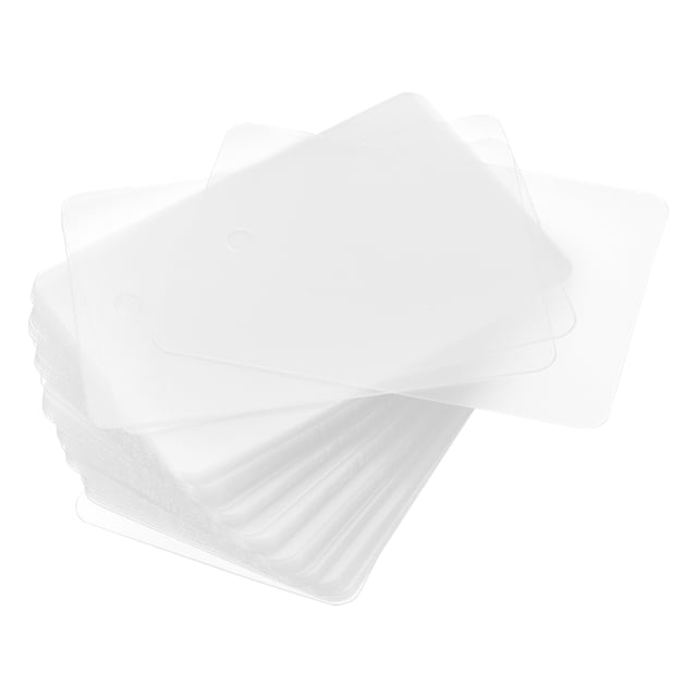 Etiquetas de Identificación en blanco Unique Bargains PVC impermeables 40 x 60mm paquete de 50