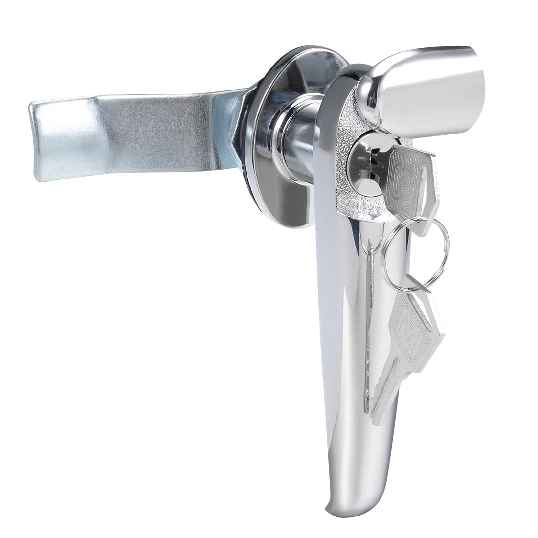 Level Handle Cam Lock, Zinc Alloy Chrome Finished L Shape w Keys MS308 ...