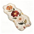 thumbnail image 2 of Darzheoy Vintage Runner Rug, Floral Scalloped Floor Mat, Decorative Indoor Accent Area Carpet, for Living Room Hallway Kitchen Bedroom, 2 of 6