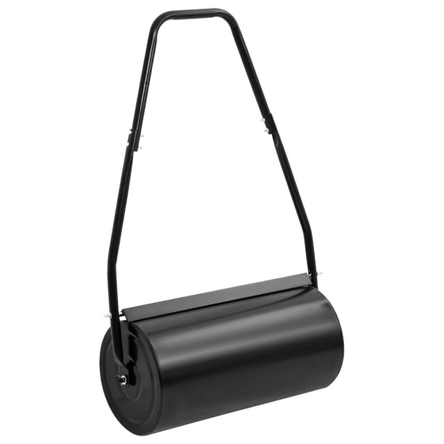 vidaXL Rouleau de Pelouse de Jardin avec Poignée Noir 42 L Fer et Acier