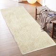 thumbnail image 5 of Haperlare 2' x 8' Beige Fuzzy Shaggy Runner Rug Fluffy Indoor Runner Rug Luxury Shag Carpets Home Decor Rugs for Bedrooms Living Room, 5 of 5