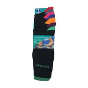 Sock Snob - 7 Pack Mens Black / Coloured Heel & Toe Day of the Week Cotton Socks