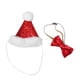 thumbnail image 1 of 2 piezas de disfraces de Navidad para mascotas, pajarita de Navidad ajustable y sombrero, disfraz de Cosplay, sombreros adorables para gatos, perros (gorra triangular + pajarita), 1 of 5