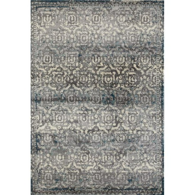 Art Carpet 21490 4 x 6 ft. Novi Collection Morocco Woven Area Rug, Gray