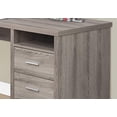 thumbnail image 3 of UrbanPro Computer Desk Home Office Corner 80"L L Shape Work Laptop Metal Brown, 3 of 5