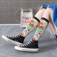 thumbnail image 6 of Picia Women Crew Soft Moisture-wicking Socks Mushroom and Frogs Pattern Design Cotton Socks, One Size fit All, 6 of 9