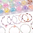 thumbnail image 2 of Xiao Hua Cuentas de arroz de vidrio (40 g) - Colores mixtos, opacas, transparentes, pequeñas cuentas de 2 mm. Kit para hacer pulseras, collares y pendientes. Suministros para tejer con cuentas. A004, 2 of 5