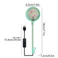 thumbnail image 3 of Clip On Aquarium Light for Fish Tanks,Led Aquarium Light for Plants,USB Plug 360 Degree Adjustable Bendable Water Plant Light Fill Light,USB Moving Lamp for Open Terrarium (Green), 3 of 8