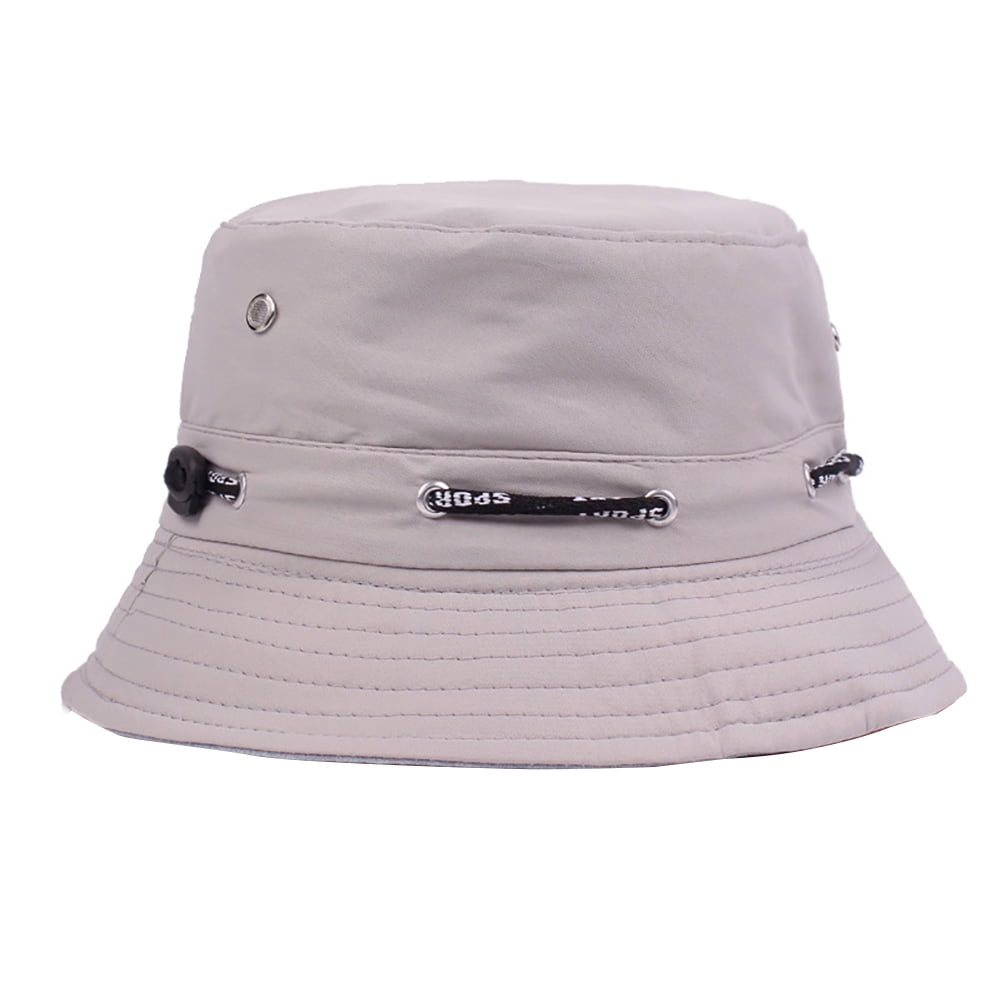 Sanwood Bucket Hat Light Gray,Solid Color Bucket Hat Unisex Outdoor Travel Fishing Men Women Casual Sun Cap, Adult Unisex, Size: One Size