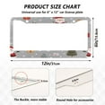 thumbnail image 2 of Aluminum License Plate Frame 2 Pack Car Exterior Accessory Car Tag Holder for Front Rear Plates Cars Decor Cartoon-style Christmas Characters, 2 of 6