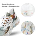 thumbnail image 7 of Watercolor Chicken in Foreground Flower Walking Shoes for Men Woman Lightweight Tennis Fashion Elastic Sports Shoes Cushion Basketball Shoes, 7 of 7