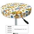 thumbnail image 4 of Zufioo Harvest Scarecrow Pattern Print Round Bar Chair Cushion Cover, Elastic Round Stool Protector, Dustproof and Non-slip Bar Kitchen Restaurant Chair Mat-12 inch, 4 of 7