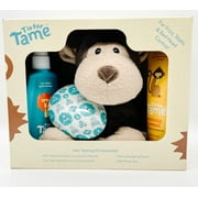 T is for Tame 4-in-1 Baby Hair Gift Set With Brush and Plush Monkey