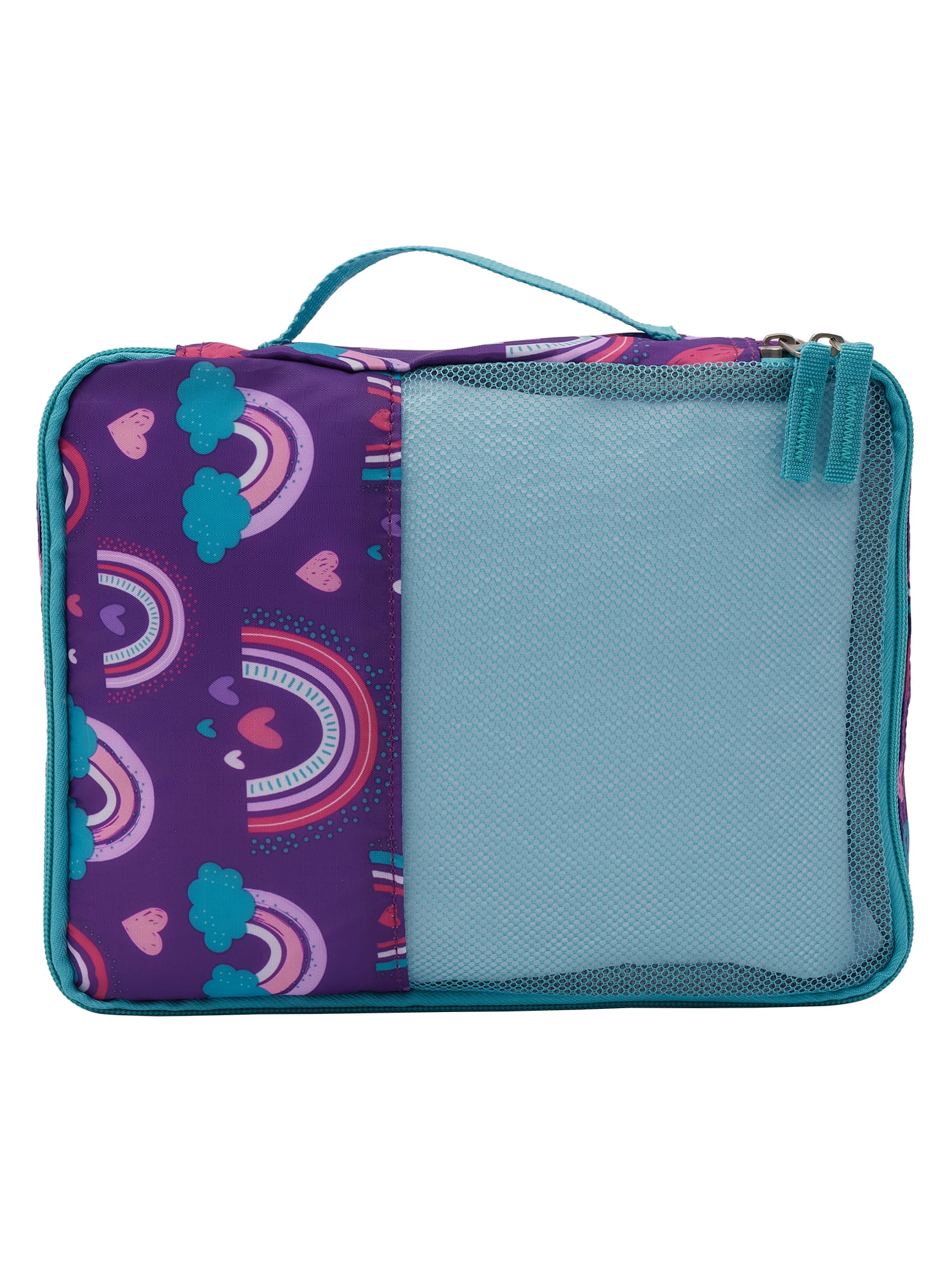 TPRC 5-Piece Kid's Hard-Side Luggage Set with 18" Spinner Rolling Carry-on- Rainbow