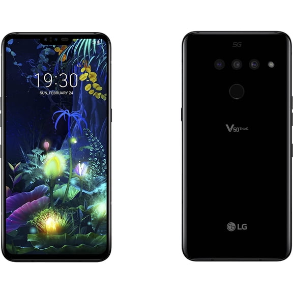 Restored LG V50 ThinQ 5G Verizon Unlocked 128GB Aurora Black (Refurbished)