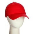 thumbnail image 4 of D&I Plain Dad Hat 100% Cotton Unstructured Hat Unisex Strap Cap - 2Pk - Red Red, 4 of 7