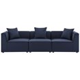 thumbnail image 2 of Modway Saybrook Outdoor Patio Upholstered 3-Piece Sectional Sofa in Navy, 2 of 10