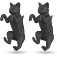 thumbnail image 1 of Infuseur à Thé, 2 Pack Infuseur à Thé en Silicone Filtre à Thé Infuseur à Thé pour Chat, 1 of 3