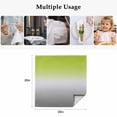 thumbnail image 4 of Green Gray Ombre Cloth Napkins, Modern Gradient Abstract Art Washable and Reusable Dinner Napkins Set of 8, Table Napkin for Kitchen Party Birthday Wedding Hotel Housewarming 20"x20", 4 of 8