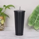 thumbnail image 5 of Vaso estrecho de acero inoxidable con tapa y pajita, 750 ml, reutilizable, vaso de agua aislado al vacío, taza de viaje de doble pared con pajita para café, té, bebidas Adepaton LKX-1068-6, 5 of 8