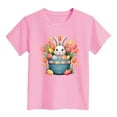 thumbnail image 4 of LUOGENLI T-shirts Easter Children's Cute Rabbit Easter Egg Casual T Shirt Easter Shirts for Girls 10-12 Trendy 130, 4 of 4