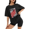thumbnail image 2 of Women T Shirts and Men T shirt Oversized Shirts Cool Graphic Tees for Men Vintage Streetwear Sweat Casual Shirt XL, 2 of 5