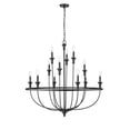 thumbnail image 6 of 28012-MB Millennium Lighting Emery - 12 Light Chandelier-40.2 Inch Tall and 40.2 Inch Wide-Matte Black Finish, 6 of 7