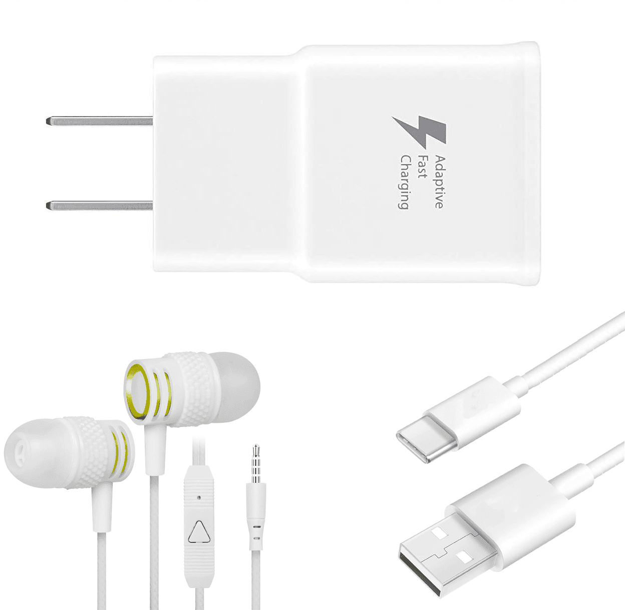 forestille Moden scrapbog OEM EP-TA20JBEUGUS Inbox Replacement 15W Adaptive Fast Wall Charger for OnePlus 3T Includes Fast Charging 3.3FT USB Type C Charging Cable, and 3.5mm Earphone with Mic – 3 Items Bundle - White - forestille Moden scrapbog OEM EP-TA20JBEUGUS Inbox Replacement 15W Adaptive Fast Wall Charger for OnePlus 3T Includes Fast Charging 3.3FT USB Type C Charging Cable, and 3.5mm Earphone with Mic – 3 Items Bundle - White -