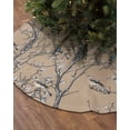 thumbnail image 2 of Vintage Tree Christmas Tree Skirt 36 Inches Large Christmas Skirt Tree, Rustic Birds Botanical Pastoral Brown Tree Skirt Christmas Decorations for Fireplace Party Holidays Indoor Outdoor, 2 of 7