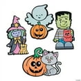 thumbnail image 2 of Color Your Own Fuzzy Halloween Magnets, Halloween, Craft Kits, 50 Pieces, 2 of 3
