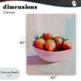 thumbnail image 4 of Stupell Industries Modern Pastel Bowl of Strawberries Canvas Art, 30 x 40, by The Prints Vibe, 4 of 8