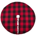 thumbnail image 1 of SARO 9025.R53R Jupe Ronde à Carreaux Buffalo Design Décoratif en Coton pour Arbre de Noël Rouge, 1 of 1