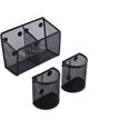 thumbnail image 4 of Casewin Magnetic Pencil Holder,3 Pack Magnetic Storage Basket Organizer,Extra Strong Magnets Pen Holder, for Your Whiteboard, Fridge, Cubicle Desks, Locker Accessories, 4 of 6