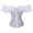 White, variant on Feancey Push Up Bustier Tops for Women Lace Off Shoulder Corsets Halloween Vintage Tie Back Waist Cincher Shaperwear Going Out Top White XXL