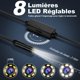 thumbnail image 4 of 1920p hd endoscope camera with 8 led lights 5m cable for iphone ios android, 4 of 4