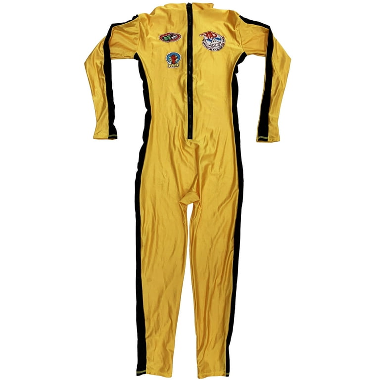 The Bride Costume With Patches Yellow Suit Deluxe Kill Spandex Beatrix Kiddo