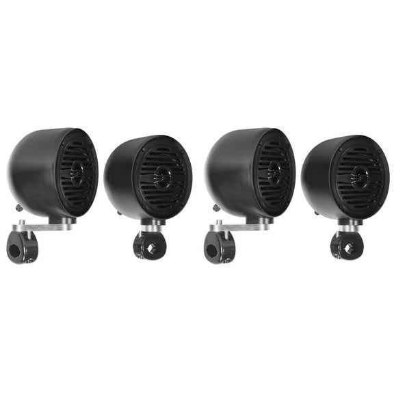 4) Rockville MS40B 4" 200 Watt Rollbar Roll Cage Tower Speakers For ATV/UTV/Cart
