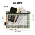 thumbnail image 4 of FORMRS 2 Pack Pencil Pouch for 3 Ring Binder with Clear Window Zipper Case, Red Green Tartan Pattern, 4 of 6