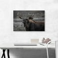 thumbnail image 2 of ARTCANVAS Alaskan Moose Home Decor Rectangle Canvas Art Print - Size: 26" x 18" (1.50" Deep), 2 of 9