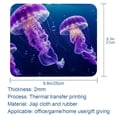 thumbnail image 5 of FeBohao Funny Mouse Pad Mat for Laptop Jiaji Cloth Rubber Base Washable Cute Soft Custom Small Retro Office Accessory Women Chic Cool Vintage Haves Girl Boy Table Jellyfish, 5 of 6