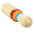 thumbnail image 3 of Colorful Wood Guiro Solid Wood Crow Sounder Percussion Musical Instrument Toy for Stimulating Music Interests, 3 of 8