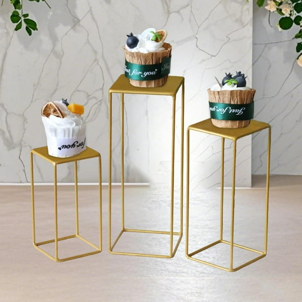 Soporte para postres (3 unidades), elevador para postres, multifuncional, práctico soporte para pasteles y cupcakes para eventos y tiendas.