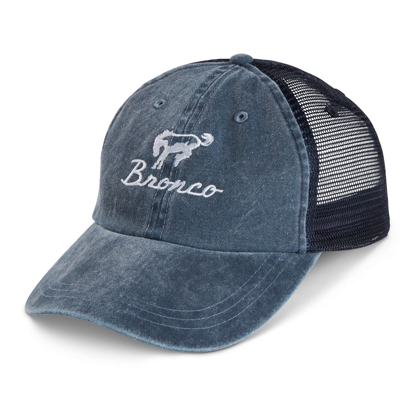 Ford Bronco Hat: Navy/Black Snapback Trucker Hat