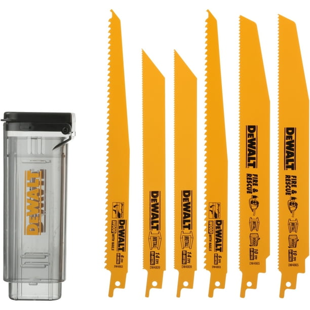 DeWalt® Reciprocating Saw Blade Kit 6 pc Pack