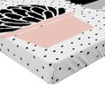 thumbnail image 2 of Ambesonne Cactus Fitted Sheet 2 Pcs Set, Hand Drawn Plants Hello, King, Blush Black Grey, 2 of 3