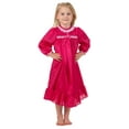 thumbnail image 2 of Girls Long Sleeve Traditional Peignoir Set in Solid Colors, 2T - 14, 2 of 2