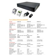 101 AV 8CH HD-TVI 1080p H.265True-HD DVR Without Hard Drive Playback Internet Mobile Phone Accessible HDMI Real Time for Home Office Security System