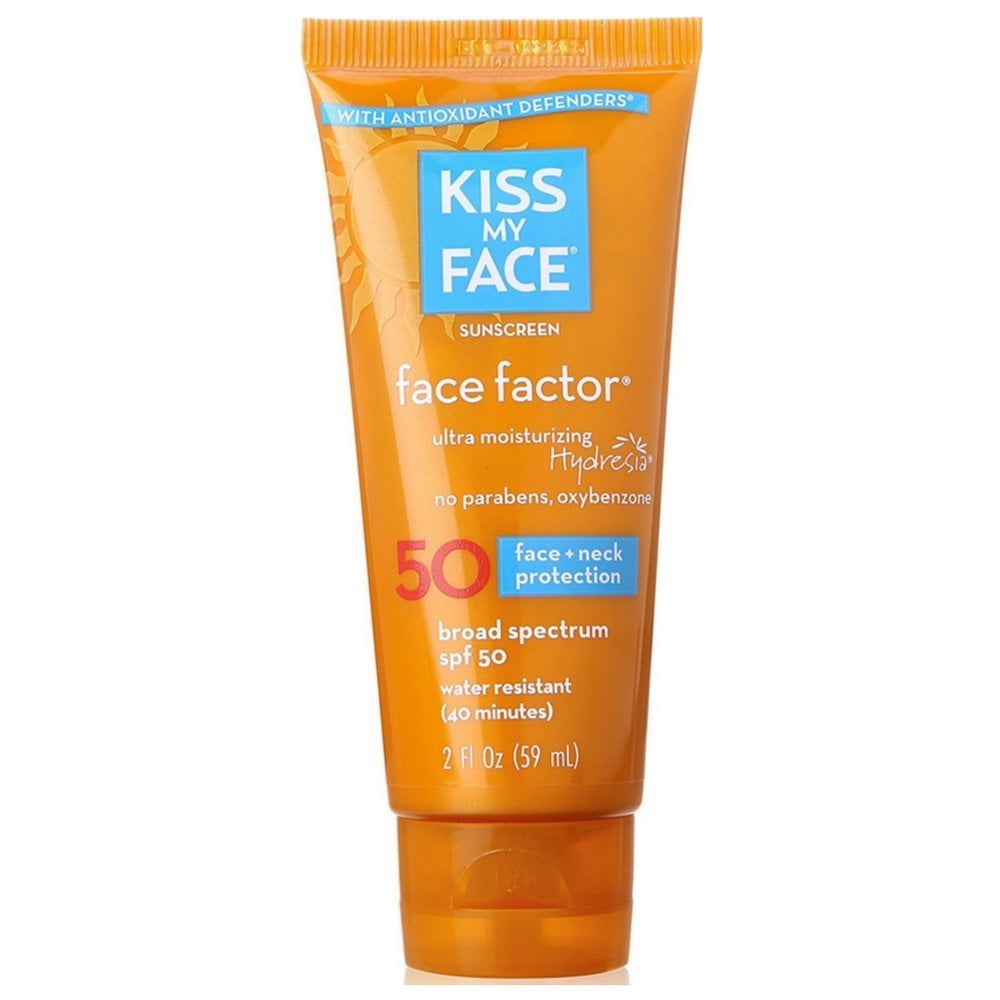 Face Factor Face + Neck Sunscreen SPF 50 2 OZ, Ingredients [active] avobenzone, homosalate