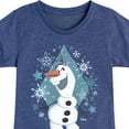 thumbnail image 3 of Frozen - Winter - Olaf Dancing In Snow - Toddler & Youth Girls Short Sleeve Graphic T-Shirt, 3 of 5