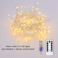 thumbnail image 1 of Honganda Christmas Fairy Lights, 10/20 FT Battery Operated Firecracker Starry LED Lights Window Curtain Decoration for Party, 1 of 9